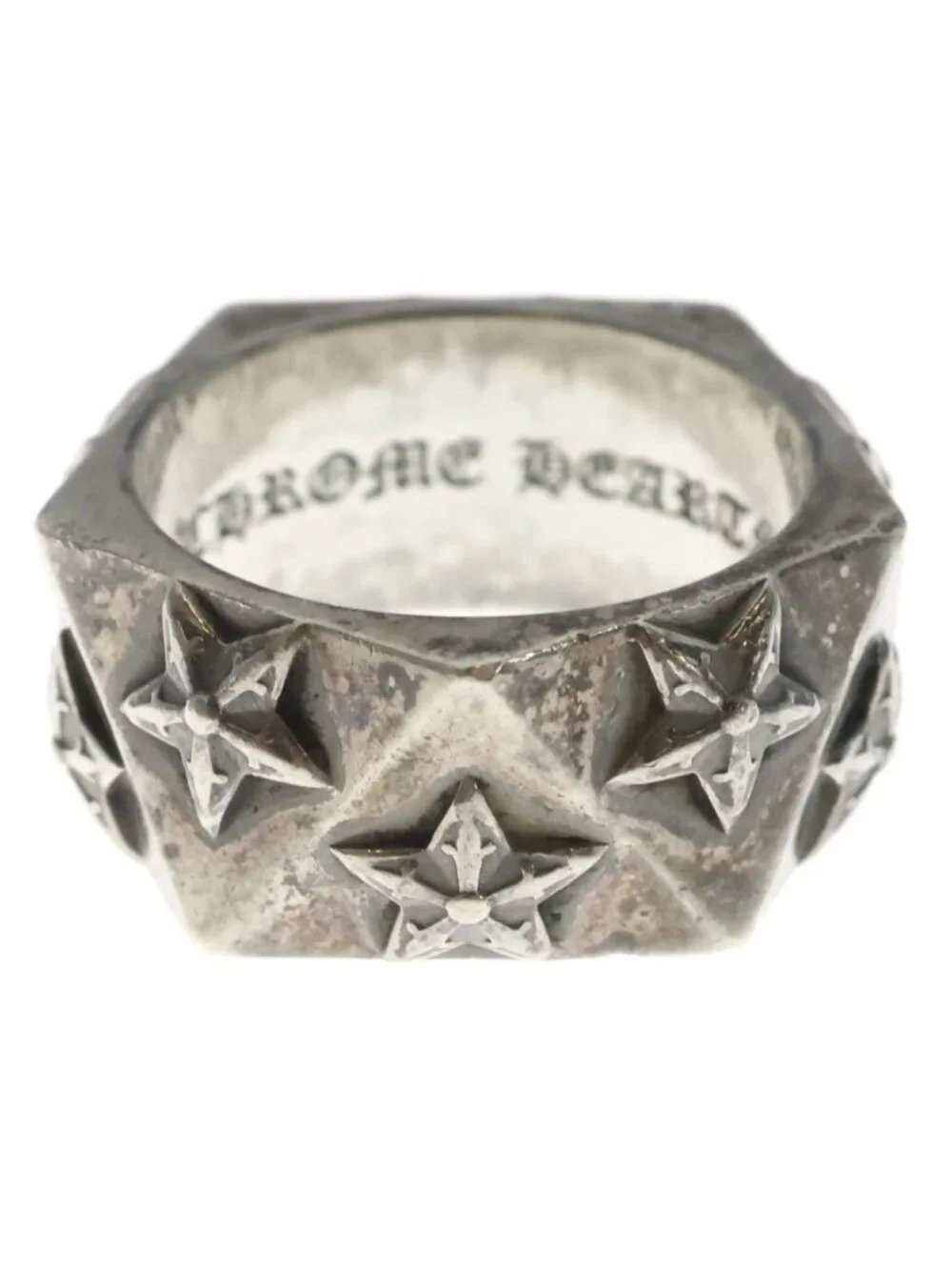 Chrome Hearts Pentagon Star Silver Ring